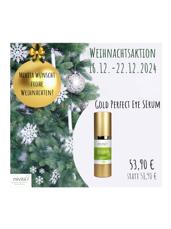 Gold Eye Serum Hyaluron Naturkosmetik